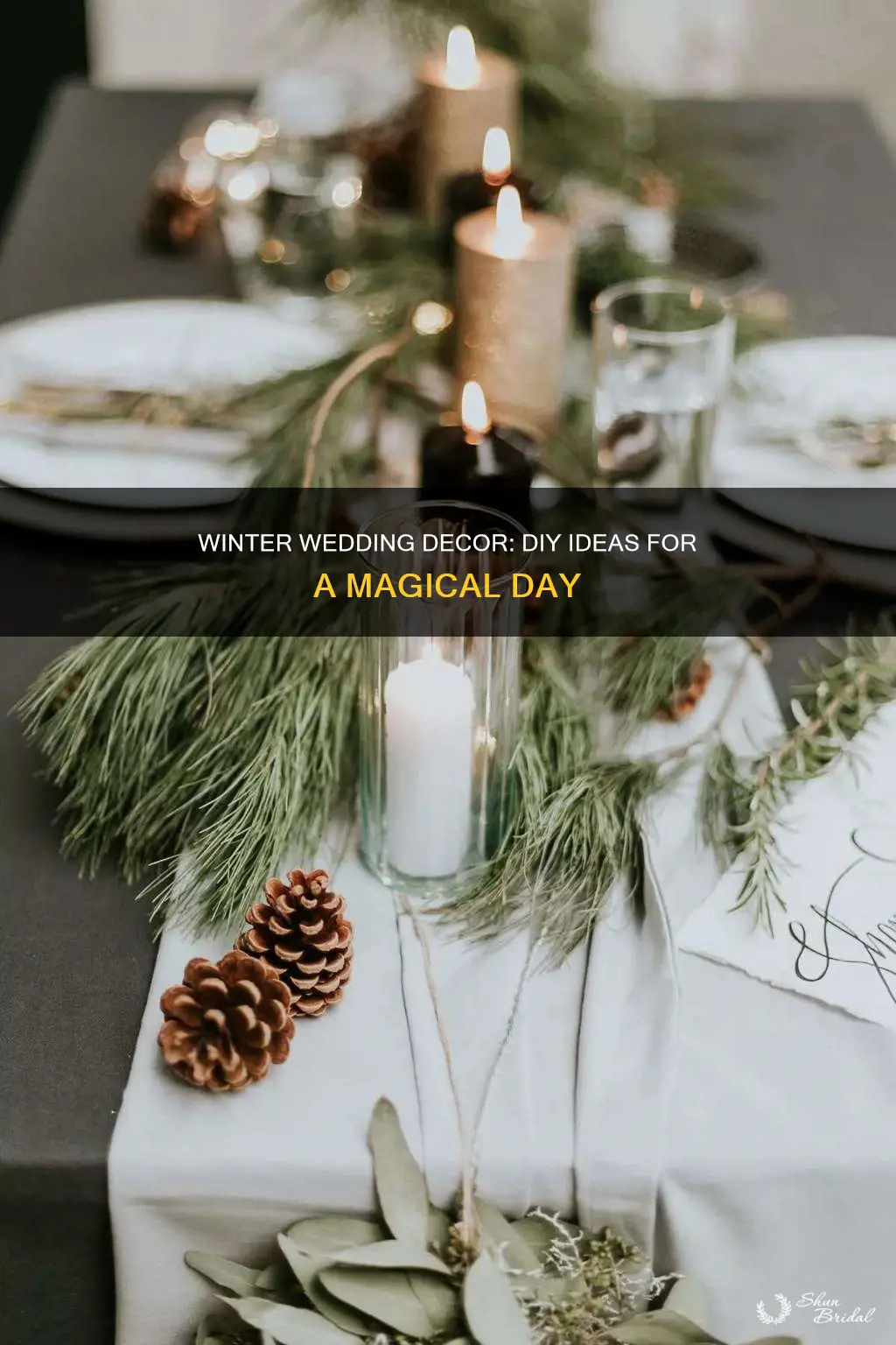 how to make winter wedding decorations