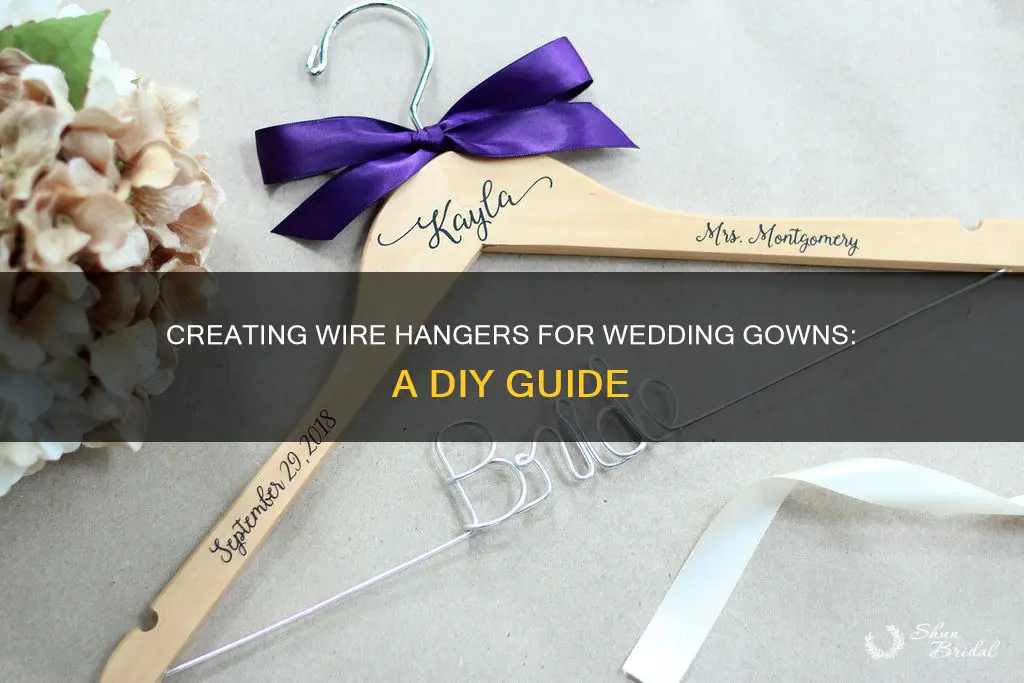 how to make wire wedding hanger