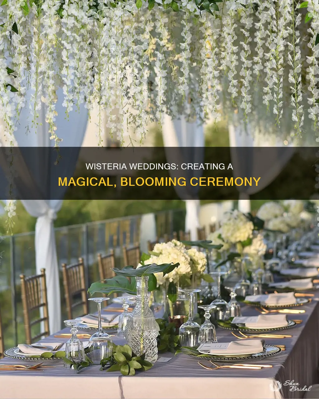 how to make wisteria wedding