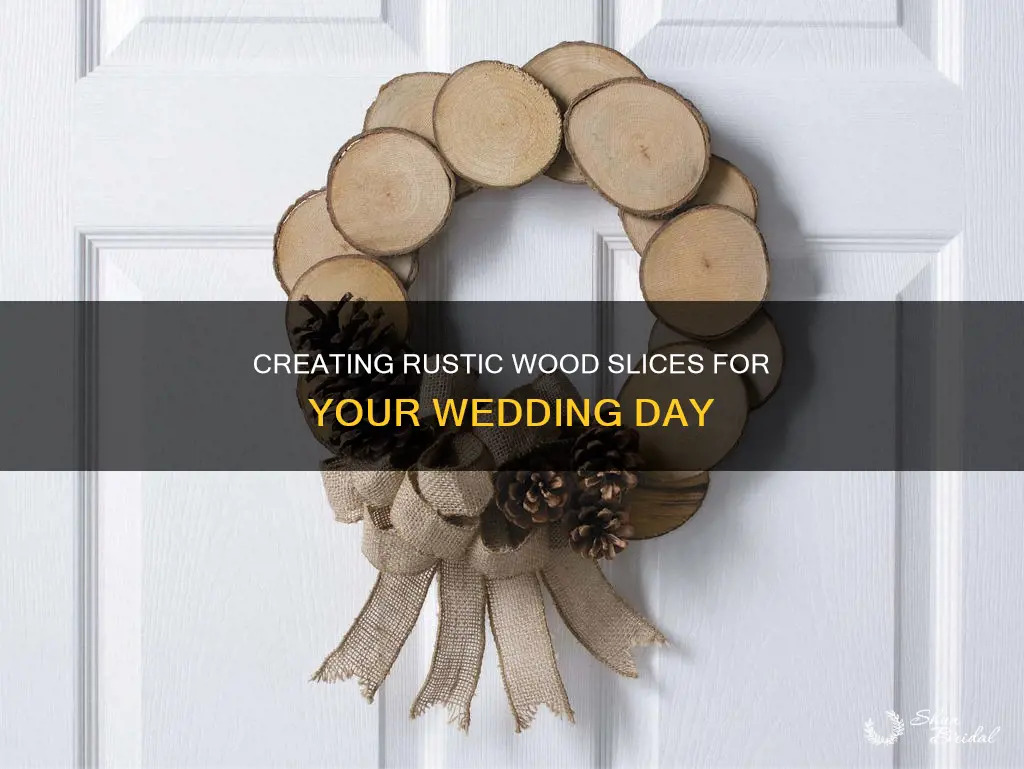 how to make wood slices for wedding