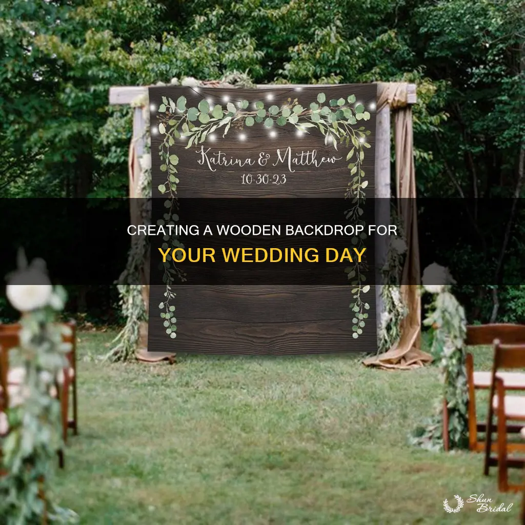 how to make wood wedding backdrop