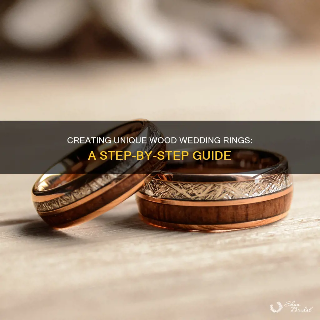 how to make wood wedding rings