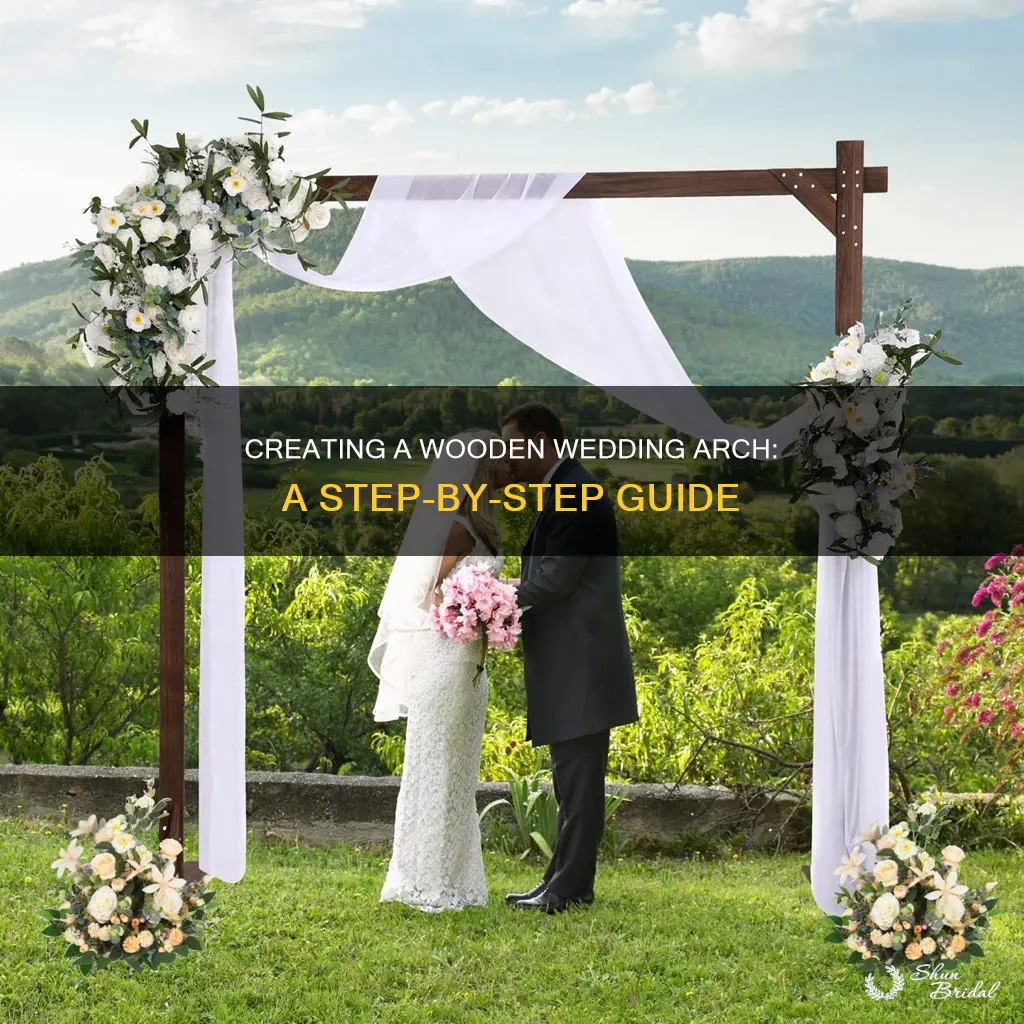 how to make wooden arch for wedding