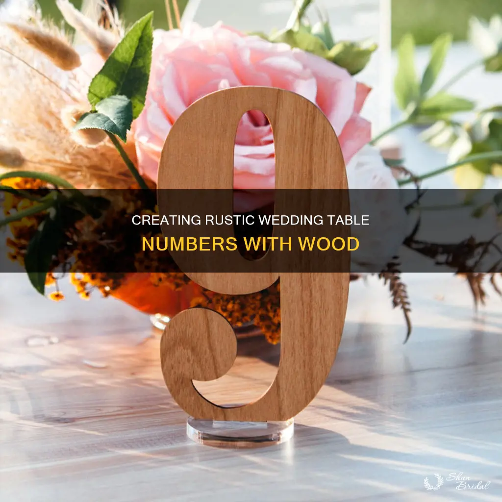 how to make wooden table numbers for wedding