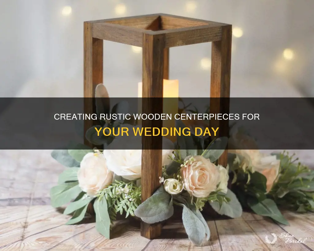 how to make wooden wedding centerpieces