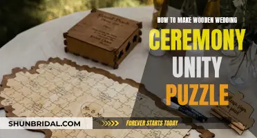 Creating a Wooden Unity Puzzle for Your Wedding Ceremony