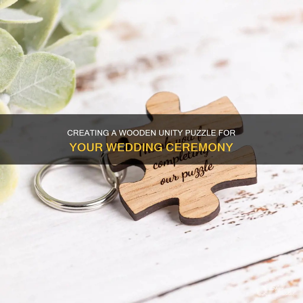 how to make wooden wedding ceremony unity puzzle