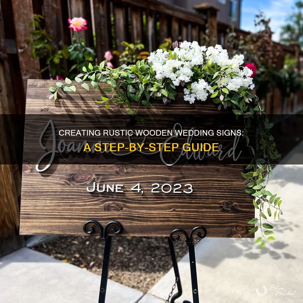 how to make wooden wedding signs