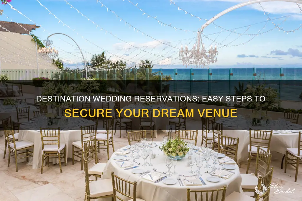 how to make your destination wedding reservation