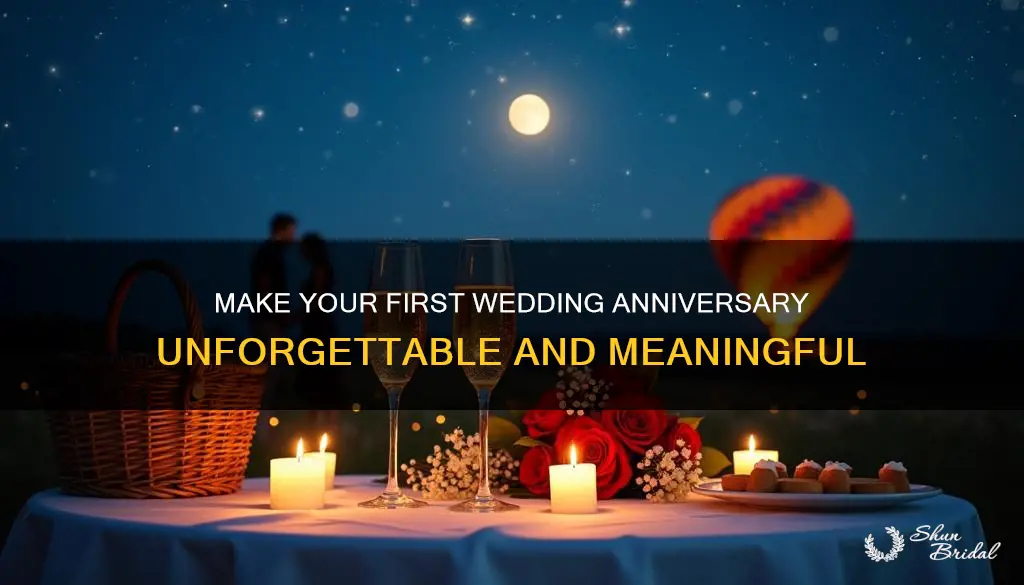 how to make your first wedding anniversary memorable