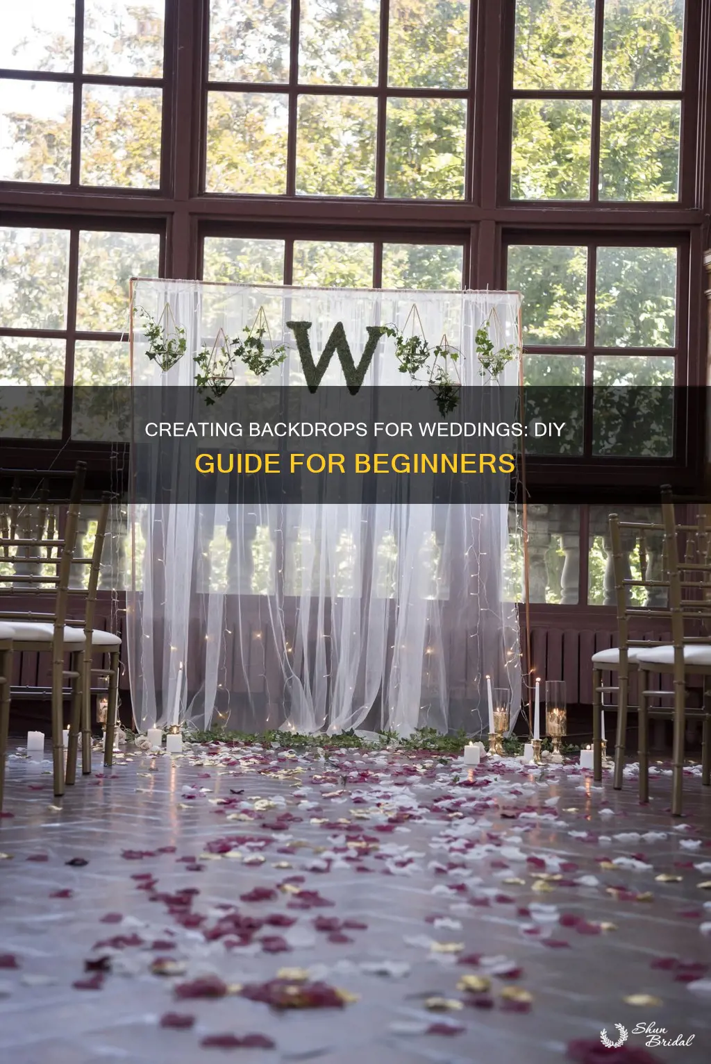 how to make your own backdrop for a wedding