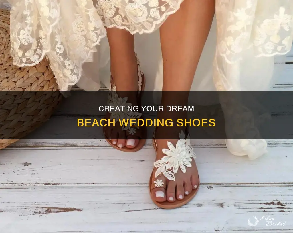 how to make your own beach wedding shoes