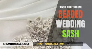 Creating Your Own Beaded Wedding Sash: A Step-by-Step Guide