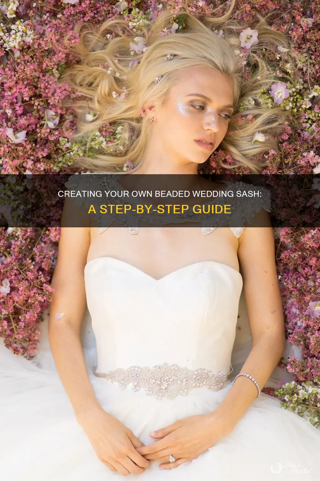 how to make your own beaded wedding sash