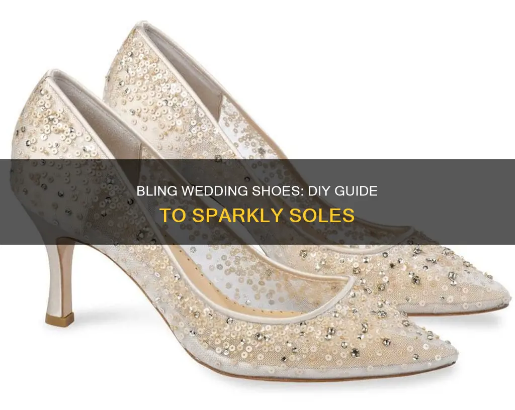 how to make your own bling wedding shoes