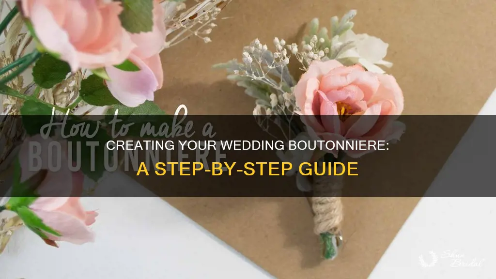 how to make your own boutonniere for a wedding