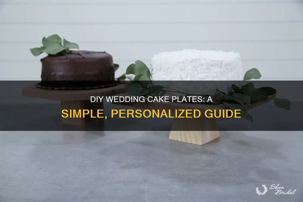 how to make your own cake plate for a wedding