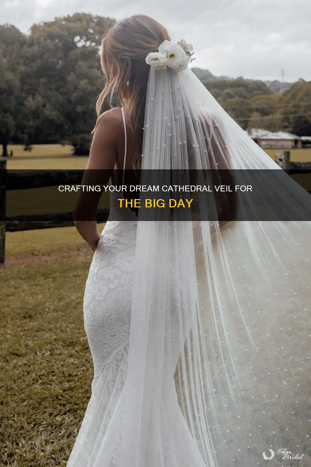 how to make your own cathedral wedding veil