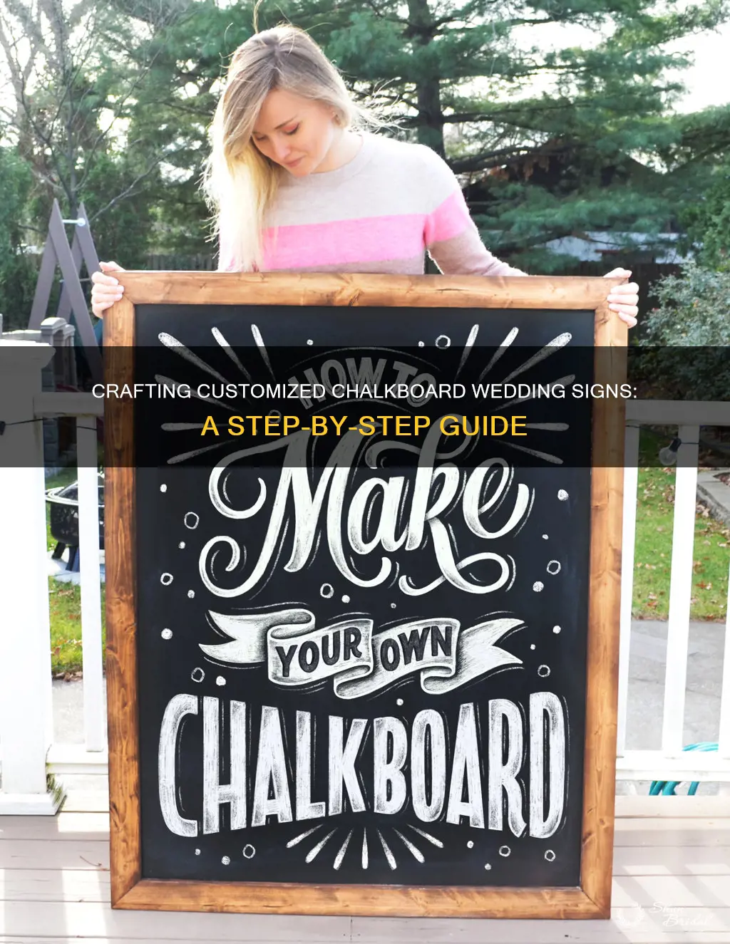 how to make your own chalkboard wedding signs