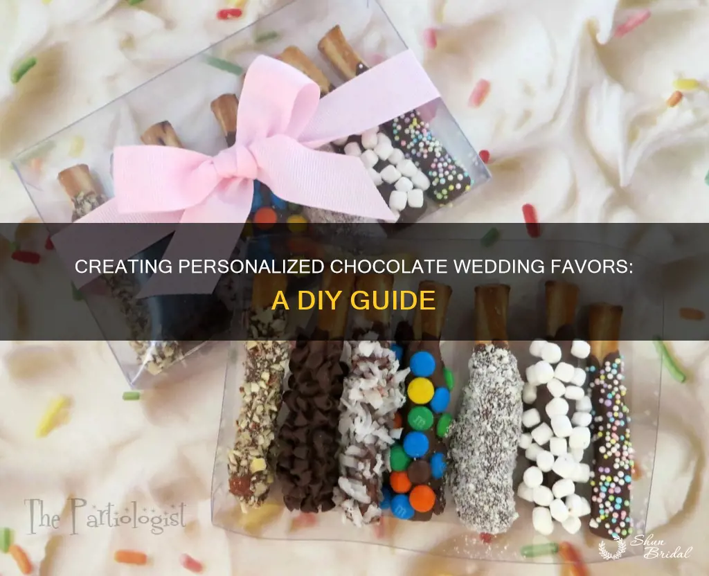 how to make your own chocolate wedding favors