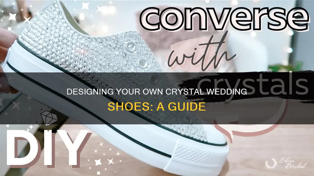 how to make your own crystal wedding shoes
