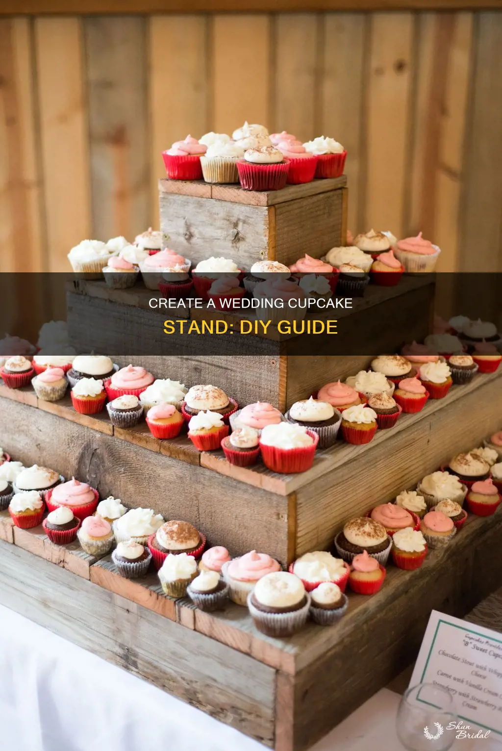 how to make your own cupcake stand for wedding