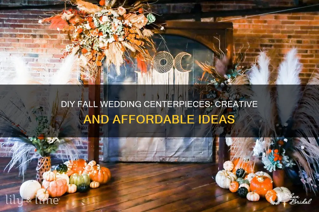 how to make your own fall wedding centerpieces