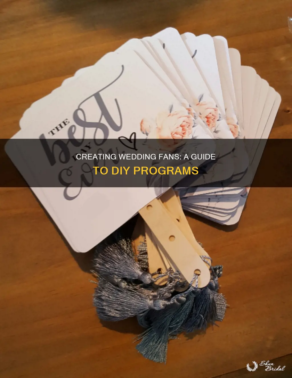 how to make your own fan programs for wedding