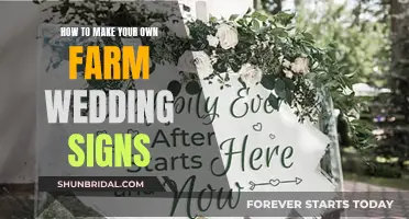 Creating Rustic Farm Wedding Signs: A DIY Guide