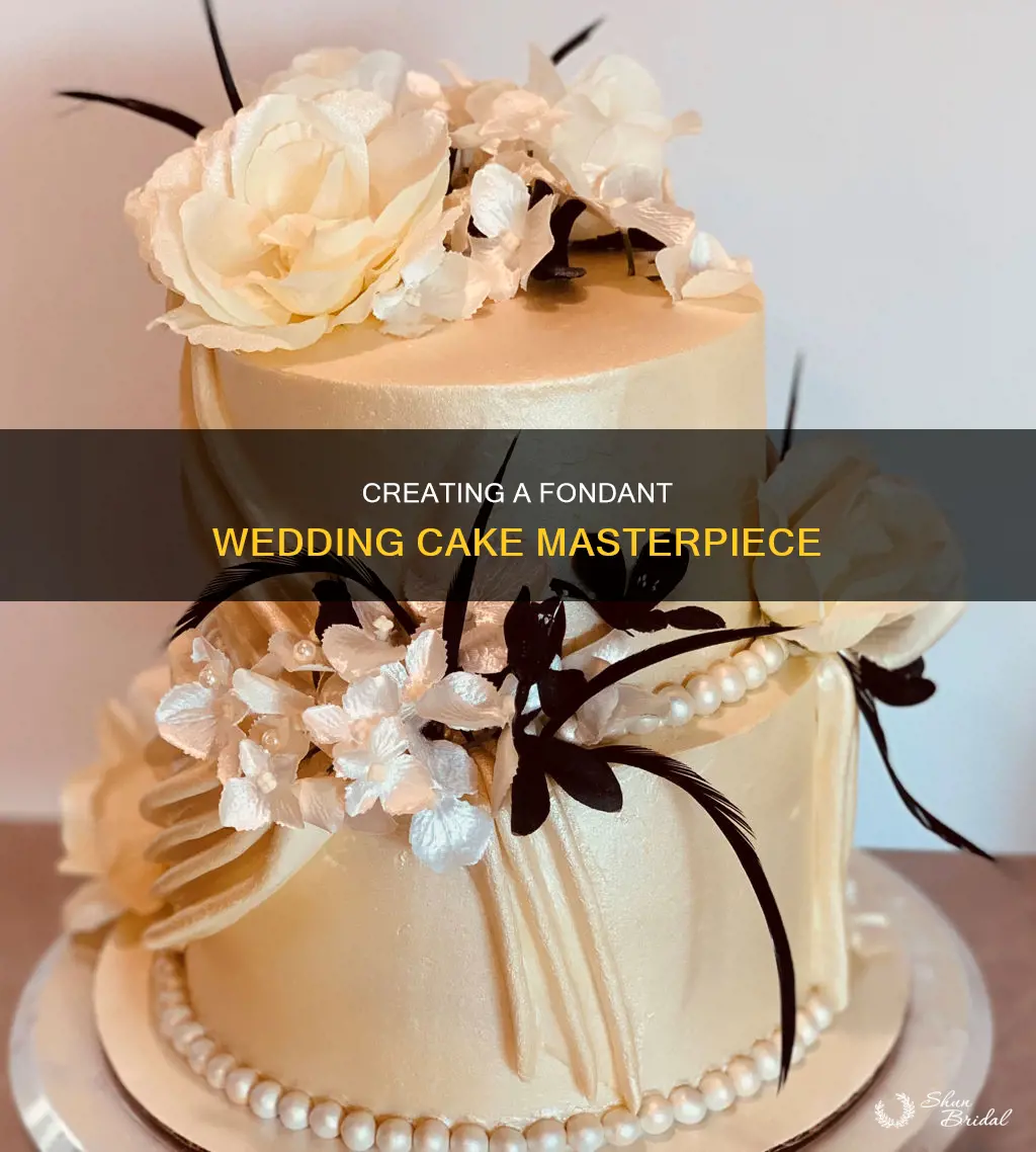 how to make your own fondant wedding cake