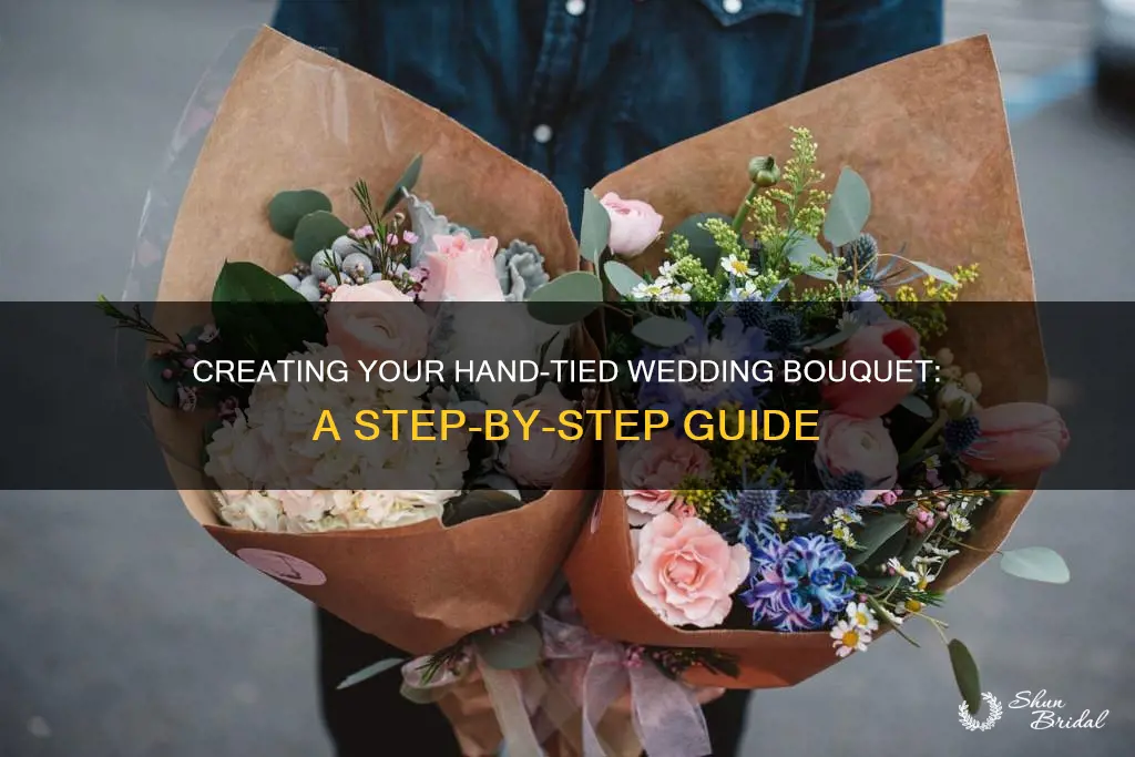 how to make your own hand-tied wedding bouquet