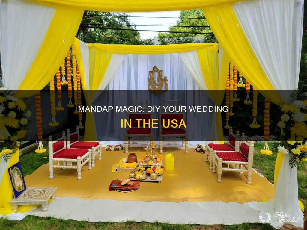 how to make your own mandap in usa wedding