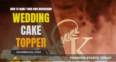 Designing Your Monogram Cake Topper for Your Wedding