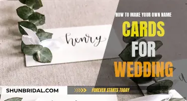 Designing Customized Wedding Name Cards: A Step-by-Step Guide