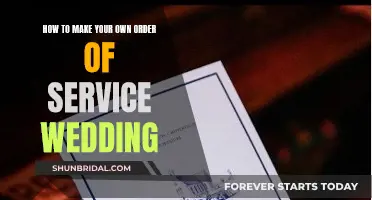 Creating a Personalized Wedding Order of Service