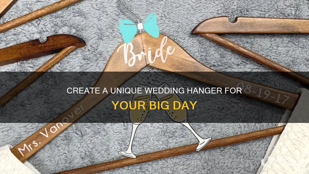 how to make your own personalized wedding hanger