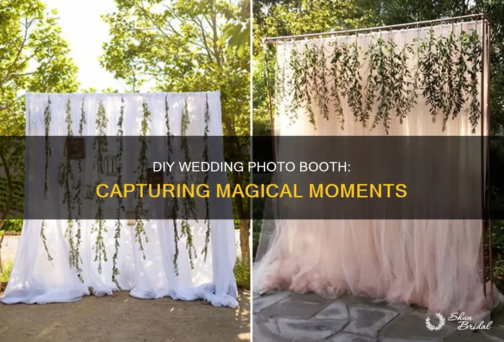 how to make your own photo booth for wedding