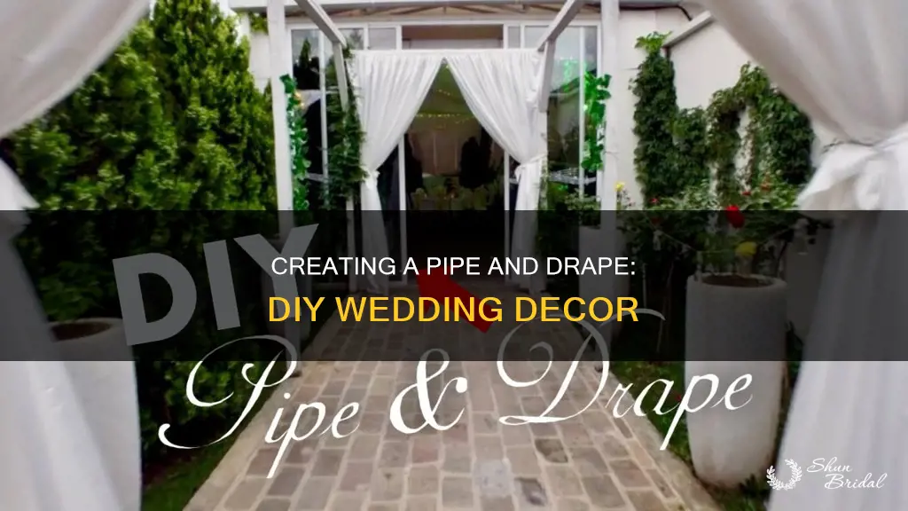 how to make your own pipe and drape for weddings