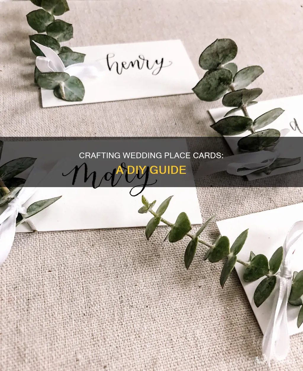 how to make your own place cards for wedding