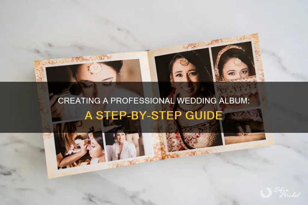 how to make your own professional wedding album