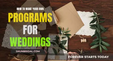 Creating Personalized Wedding Programs: A Step-by-Step Guide