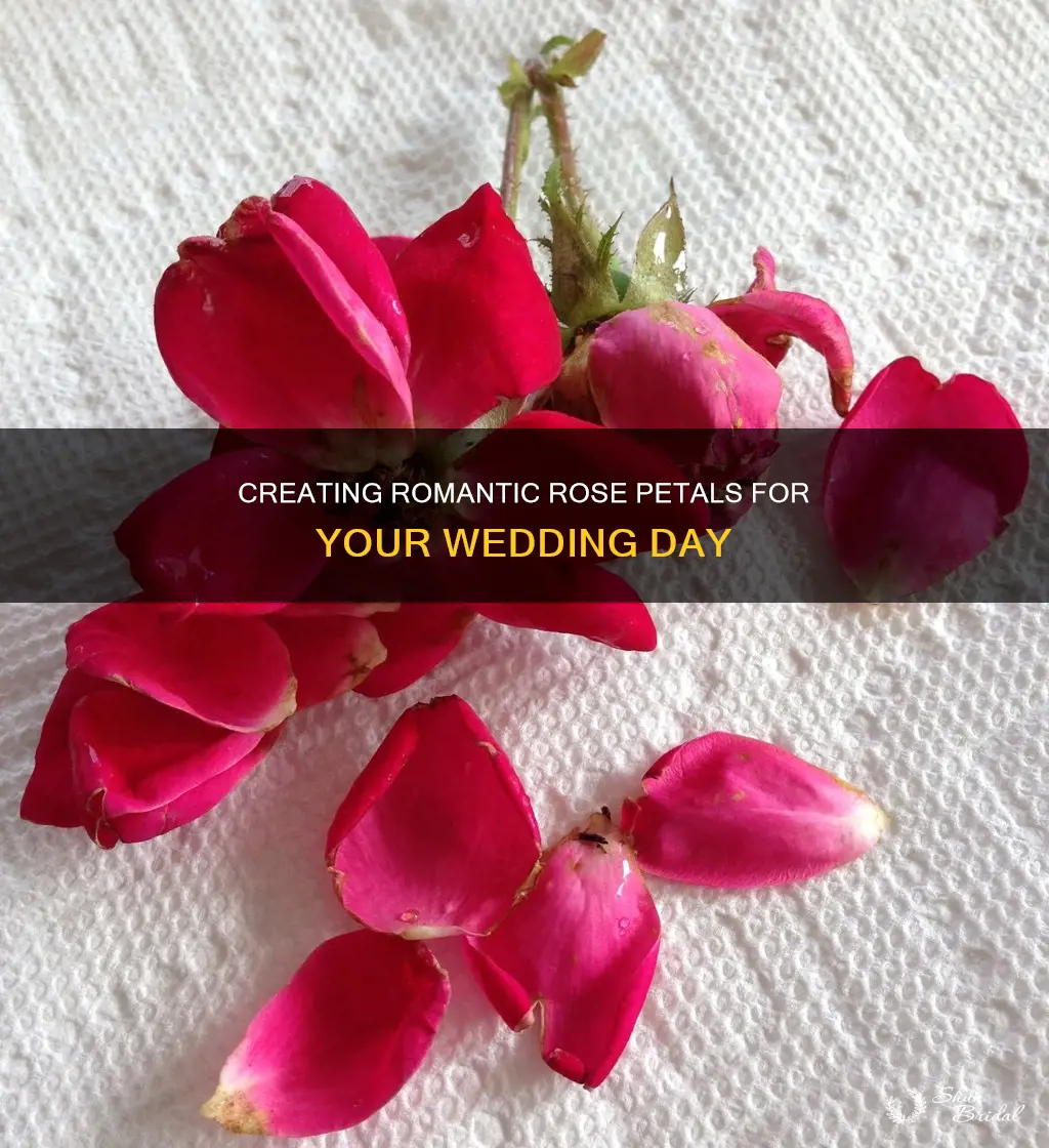 how to make your own rose petals for wedding