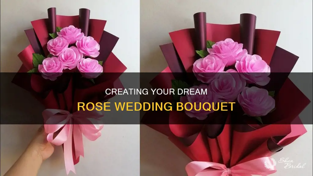 how to make your own rose wedding bouquet