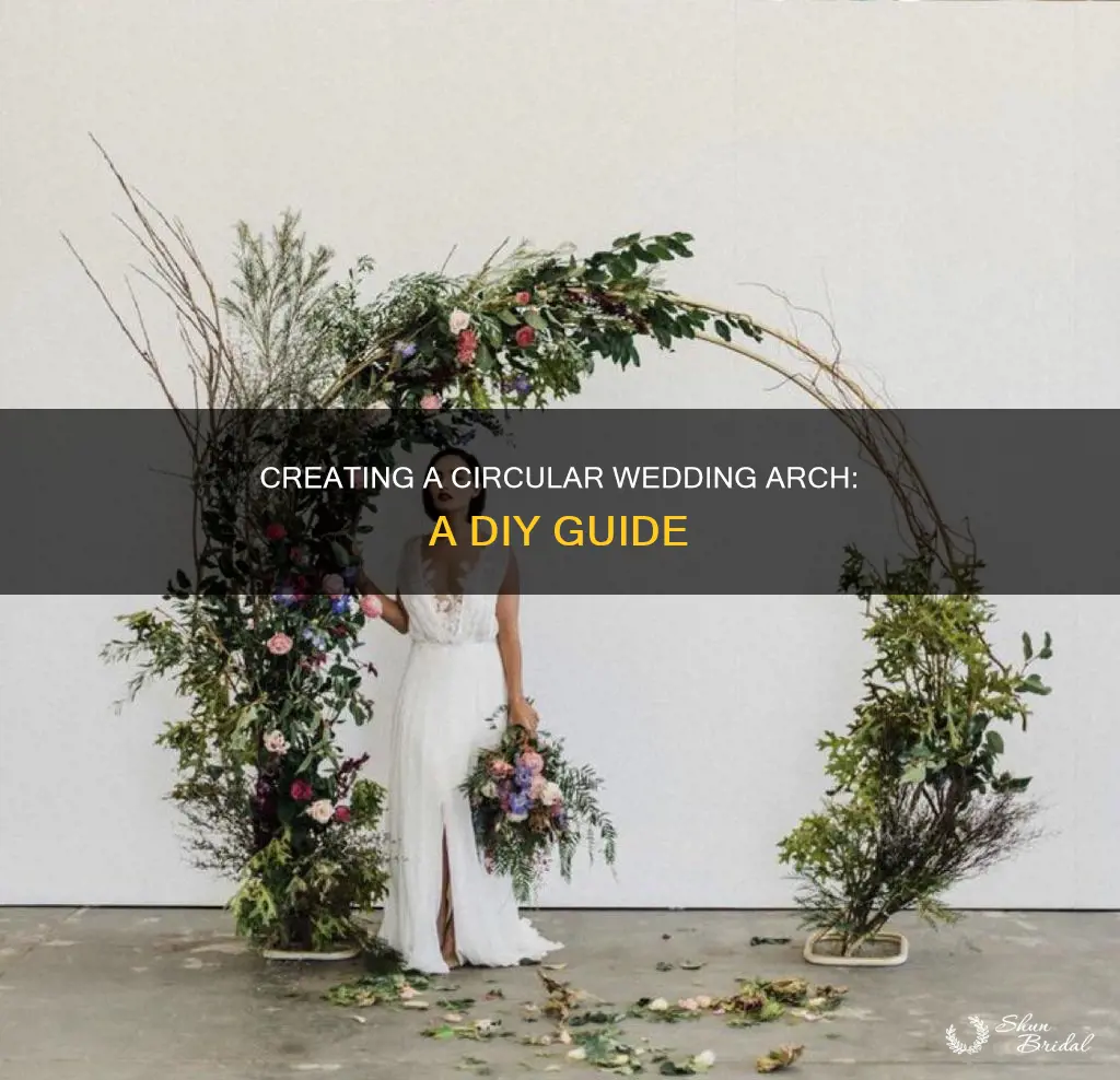 how to make your own round wedding arch