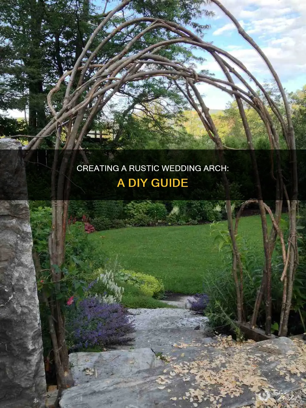 how to make your own rustic wedding arch