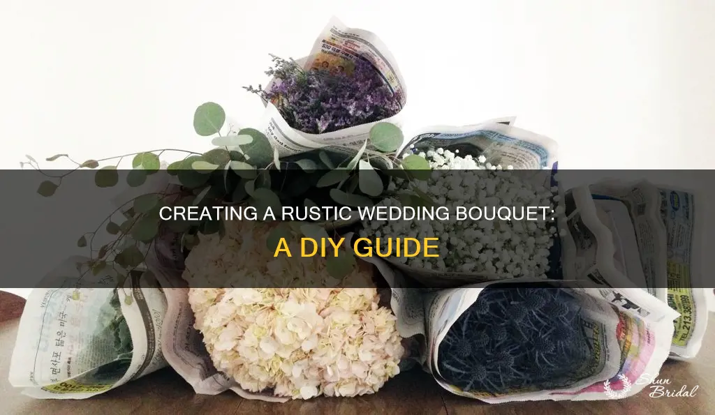 how to make your own rustic wedding bouquet