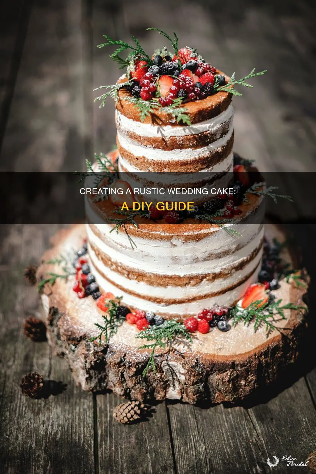 how to make your own rustic wedding cake