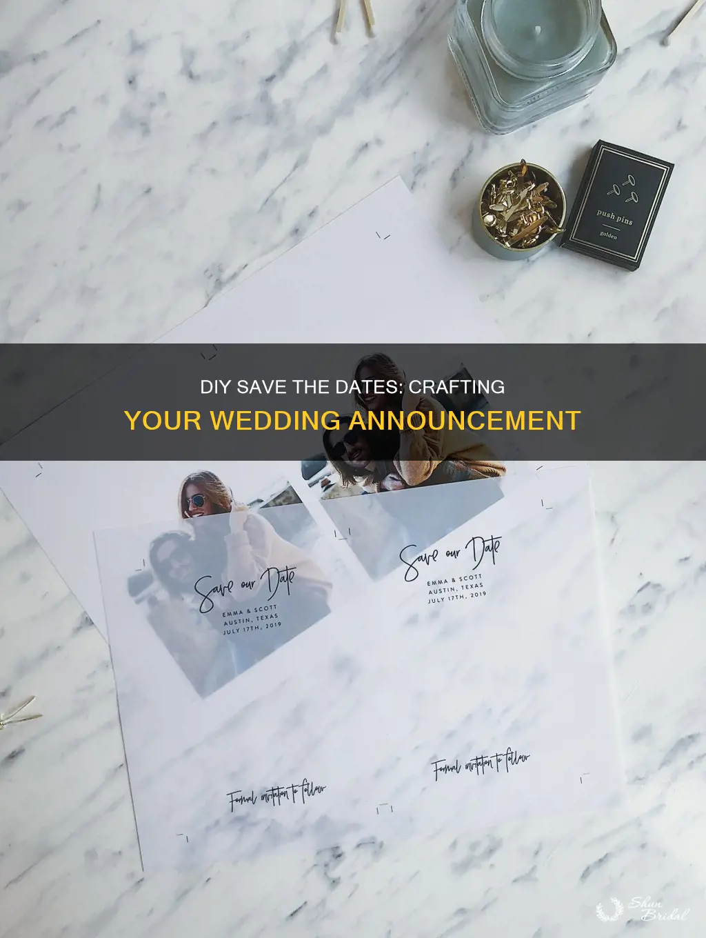 how to make your own save the dates for wedding