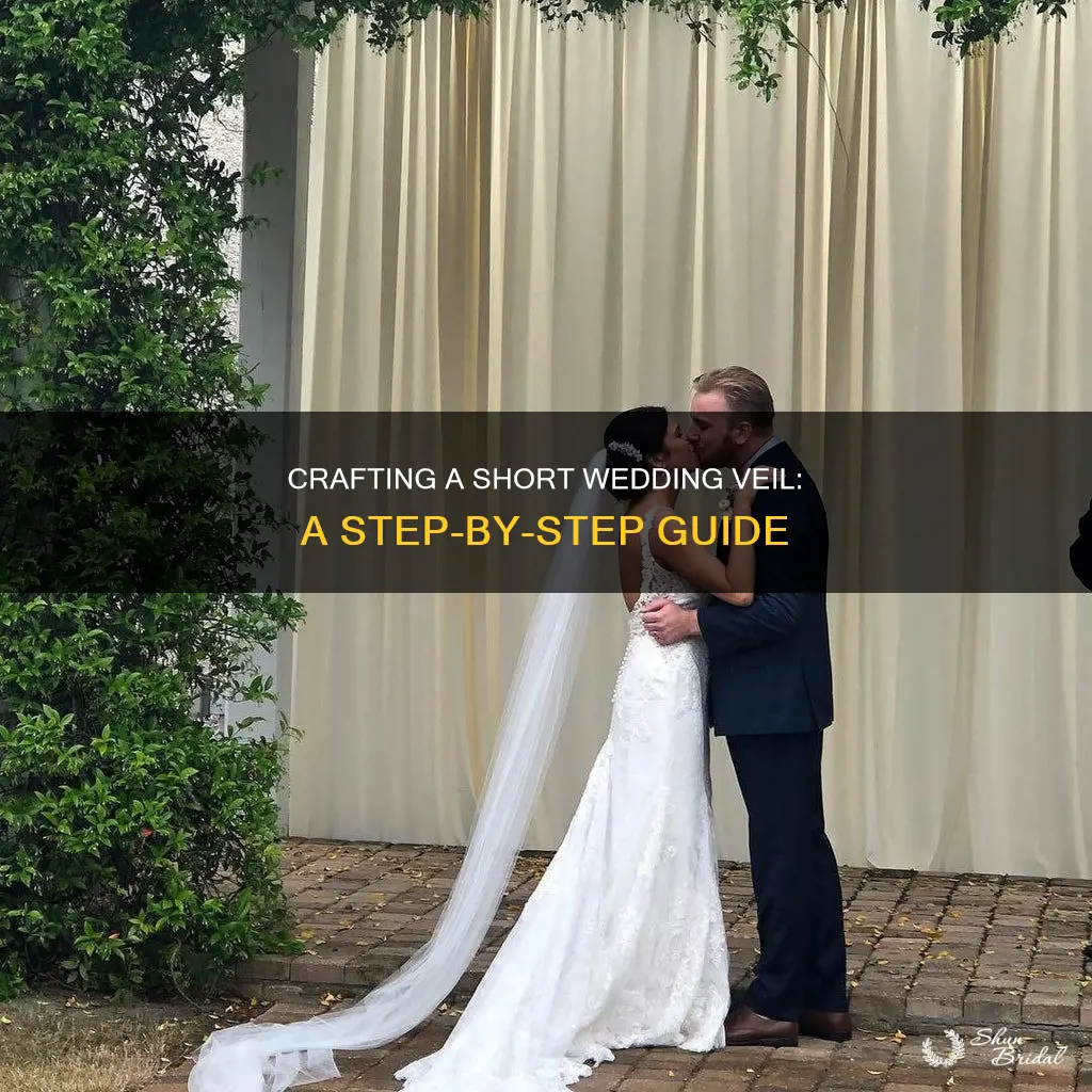 how to make your own short wedding veil