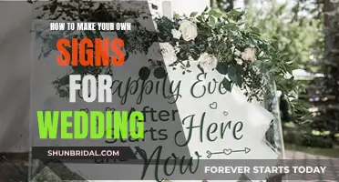 Crafting Wedding Signs: A Guide to DIY Nuptial Signage